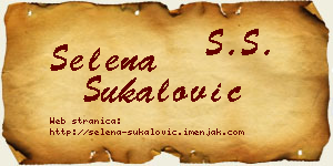 Selena Šukalović vizit kartica